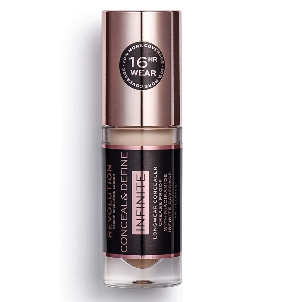 Revolution Conceal & Define Infinite Longwear Concealer C01 or C1.5 - 5 ml